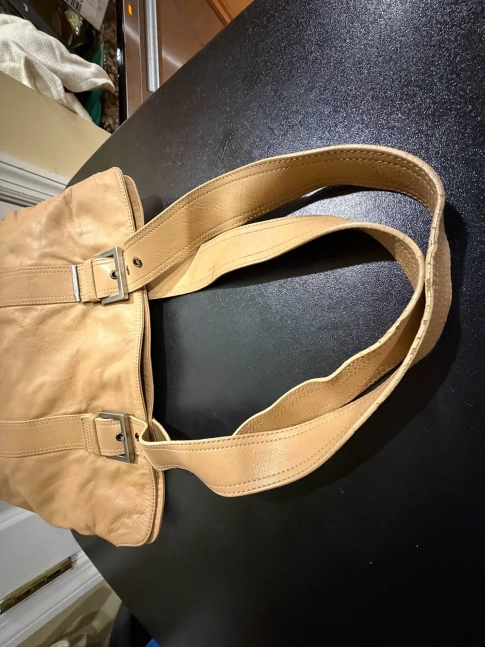 Francesco Biasia Tan Leather Tote bag made in Italy